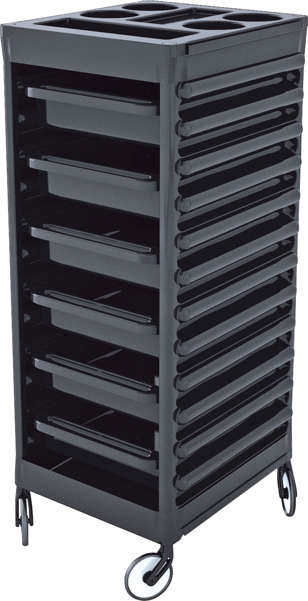 CERIOTTI EASY TROLLEY BLK - BLK DRAWERS